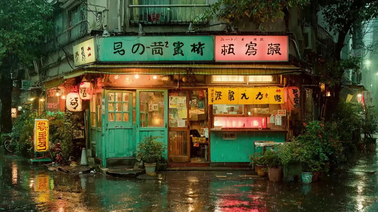 You’re in Kyoto During a Quiet Rainy Night 🌧️ | Deep Sleep, ASMR Rain & Lofi