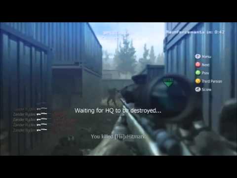 Insane COD4 Sniper kill feed! + Crazy reactions!