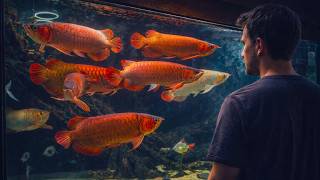 A Tank Full of Beautiful Red Arowana | Giant Arowana Fish Collection