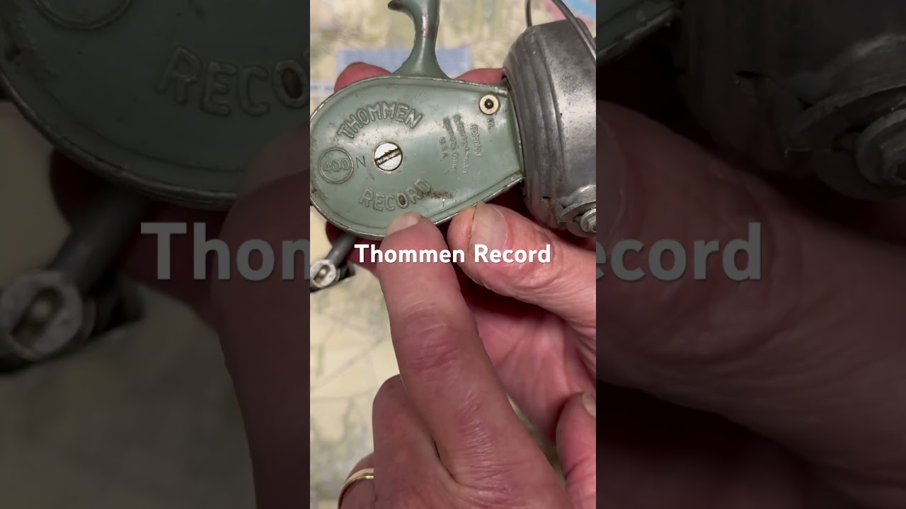 【激レア】THOMMEN RECORD ビンテージリール Vintage THOMMEN RECORD 400 Spinning Fishing Reel Fishermen Spins