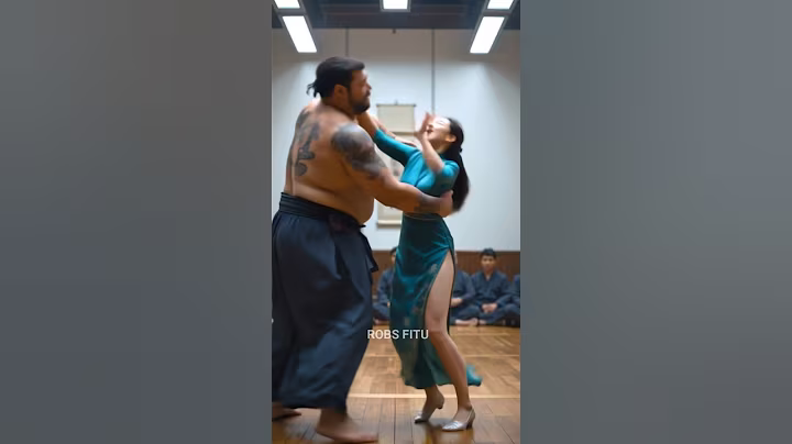 Massive Bodybuilder In Ring Fight Kung Fu Girl #kungfu #boxing #fight #ai #mma