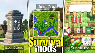 TOP 8 MOST EPIC SURVIVAL MODS FOR MINECRAFT PE 1.21 🔥