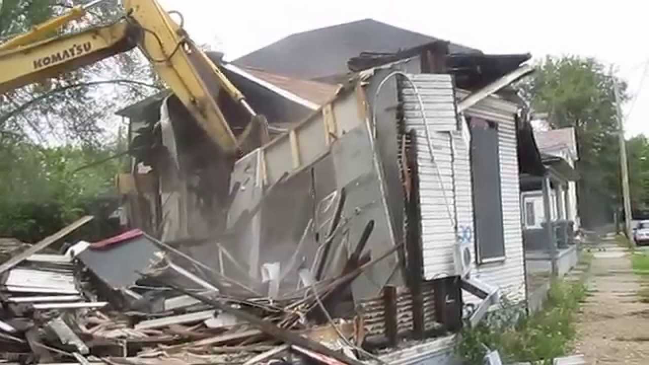 Abandoned House in East Dayton, Ohio Demolition. Part 2 YouTube