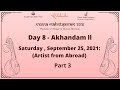 VEENA MAHOTSAVAM l International Veena Festival l Saturday - 25th September 2021 | Day 8 Akhandam