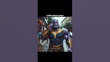 Ditching School (Thanos Edition) #ai #aiart #thanos