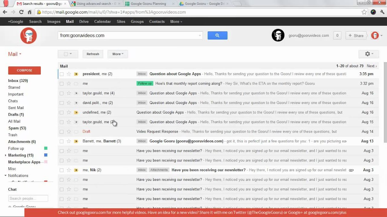 why does gmail put some messages in all mail but not my inbox