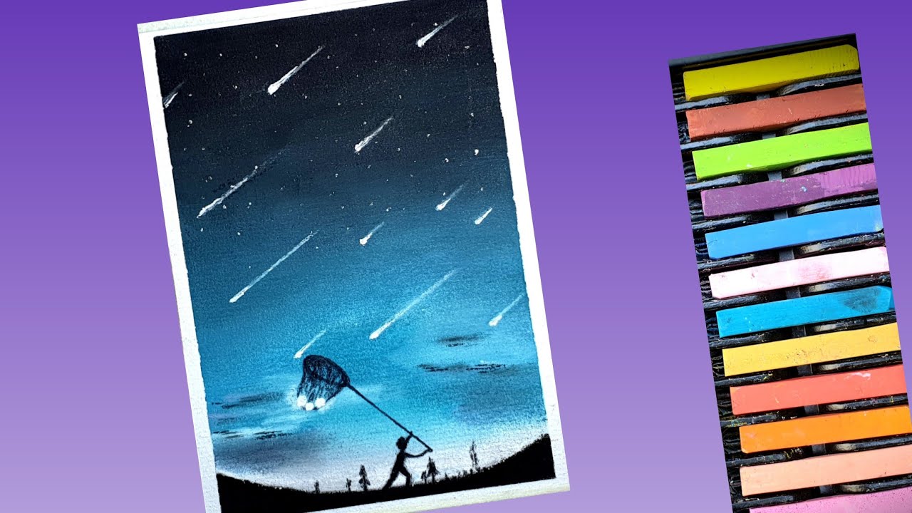 Vẽ tranh galaxy cực đơn giản I K37P1 Art