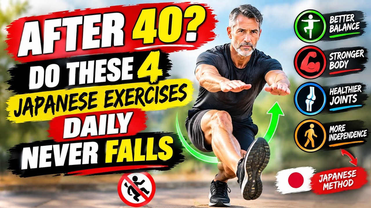 Asian Exercise Methods After 40? Do These 4 Japanese Exercises Daily - YouTube