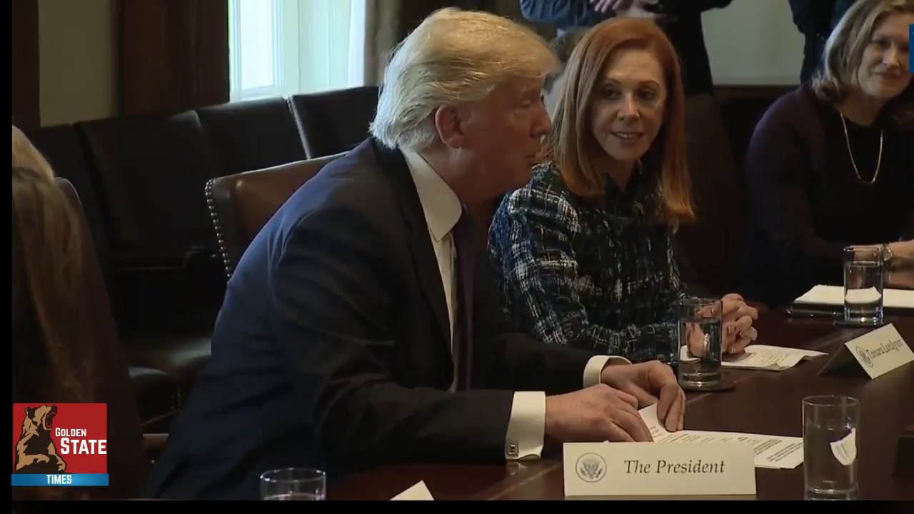 President Donald Trump and Canadian PM Justin Trudeau discuss Business with Woman Company Leaders!!! pressed cafe