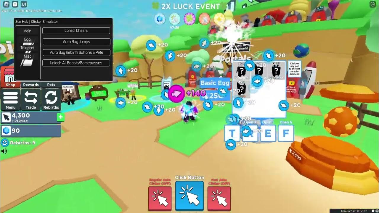 [Roblox] CLICKER SIMULATOR Script YouTube