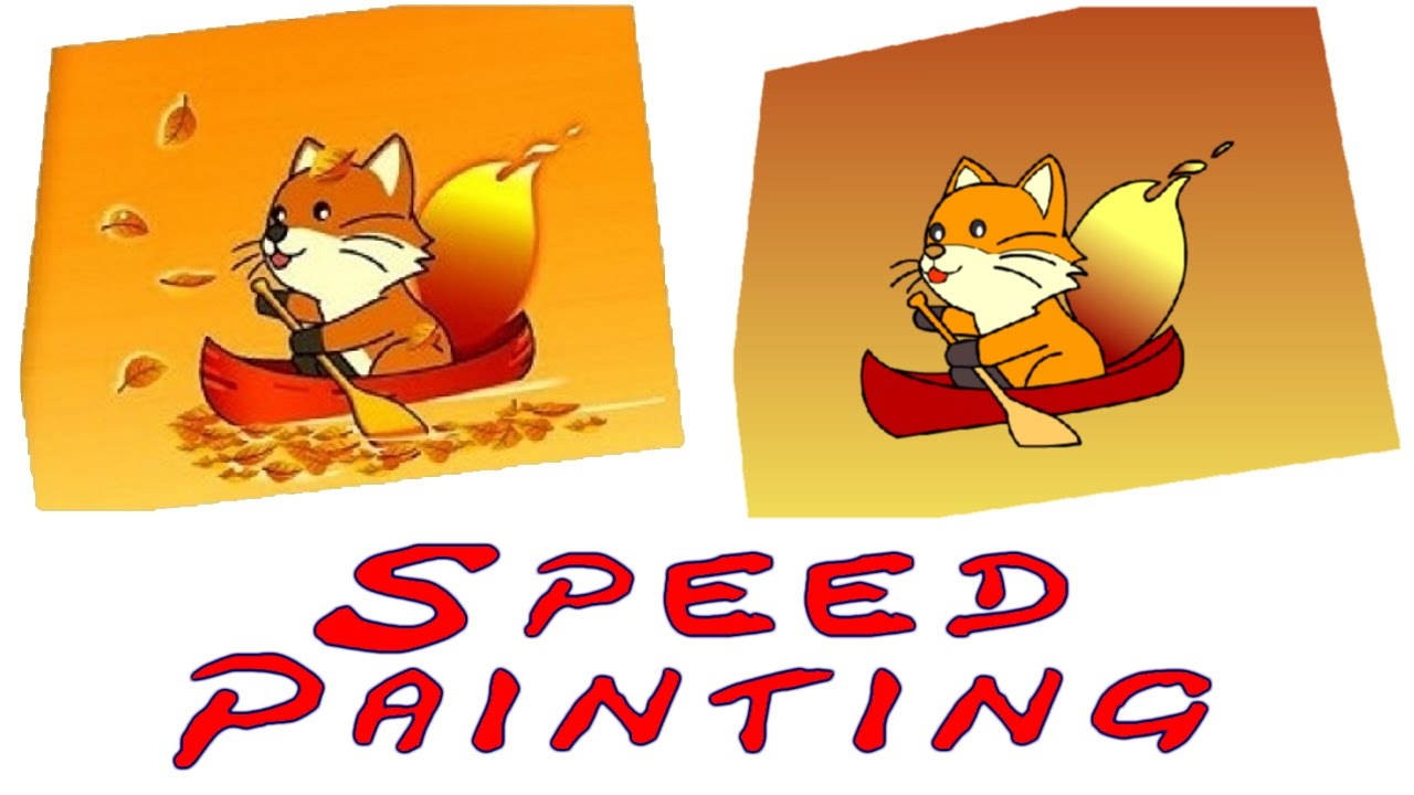 Speed Painting - Little Fox - You can also make - YouTube