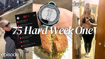 ⛈️ SURVIVIING Week 1 OF 75 HARD!  | Starting After Failing 5 Times | A Full Week of 75 Hard