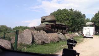 Antikvarinė Vienuolio "Orvydų Sodyba" Nr1. pasitinka TSRS tankas iki kasos..