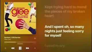 Glee - Survivor / I Will Survive (Karaoke Instrumental)