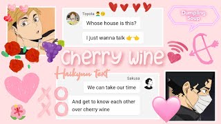 Cherry Wine - grentperez || Haikyuu texts || Sakuatsu