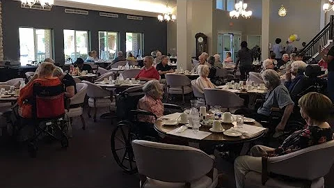 Macon retirement home houses senior evacuees and employees from Savannah facility