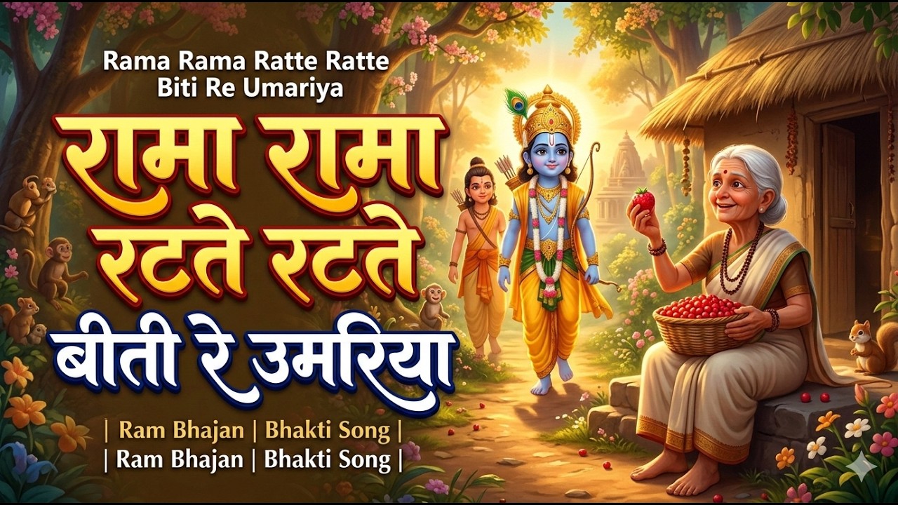 Rama Rama Ratte Ratte Biti Re Umariya - Ram Bhajan, Bhakti Song | रामा रामा रटते रटते बीती रे उमरिया