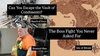 ItemShop vs BossFight in WorldBuilding [IvBiW] - Bunch of Keys vs Mustard Man in Isle of Bituin