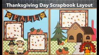 Thanksgiving Day, 2 Page 12x12 Scrapbook Layout