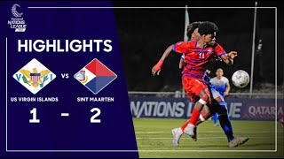 Concacaf Nations League 2023 US Virgin Islands v Sint Maarten | Highlights