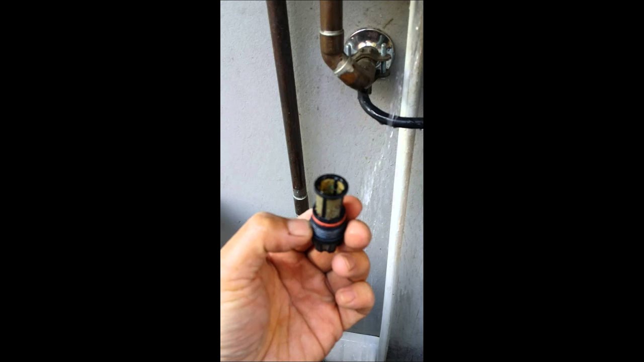 Cleaning a noritz nrc filter YouTube