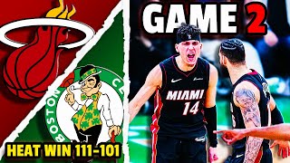 Miami Heat FRANCHISE RECORD 23 Threes Light Up Celtics in Game 2 | Caleb Martin, Tyler Herro ON FIRE