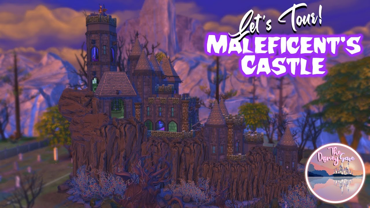 Let S Tour Maleficent S Castle The Disney Save The Sims 4 Youtube