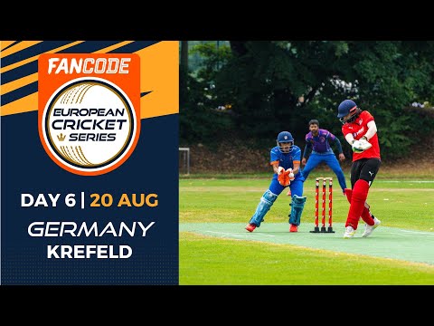 🔴 FanCode European Cricket Series Germany, Krefeld, 2022 | Day 6 | T10 Live Cricket