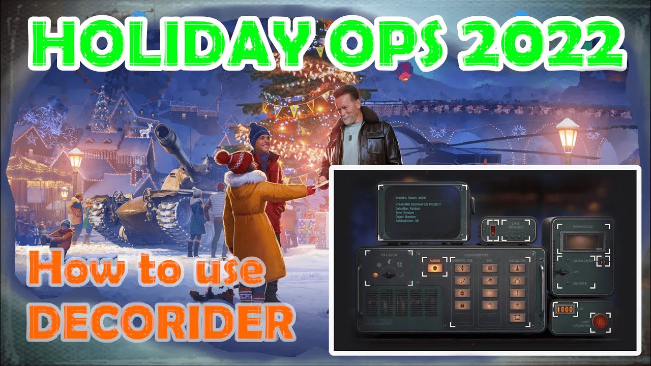 Holiday Ops 2022 | How to use DECORIDER and reach atmosphere lvl 10 ASAP | WoT with BRUCE | Tutorial