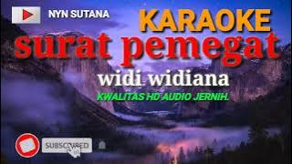 KARAOKE.SURAT PEMEGAT - widi widiana