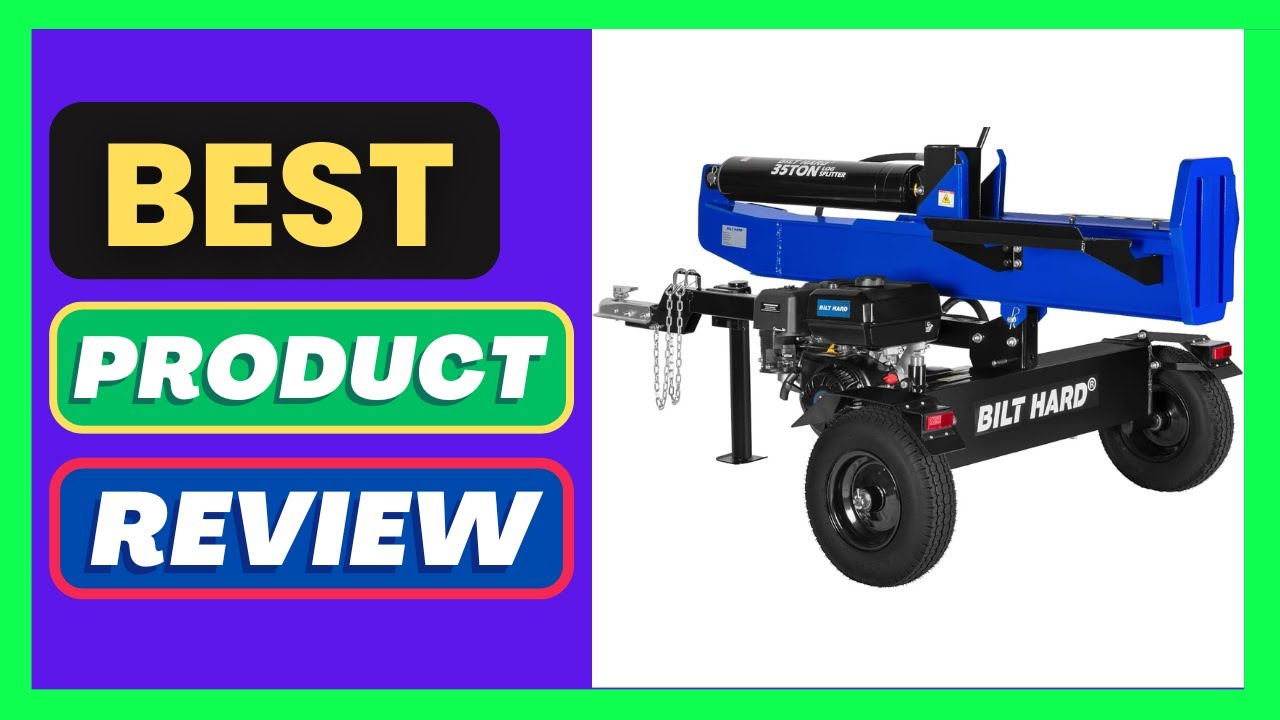 BILT HARD 35-Ton Horizontal/Vertical Gas Powered Hydraulic Full Beam Log