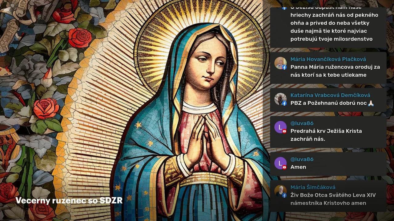 Večerný ruženec so SDZR