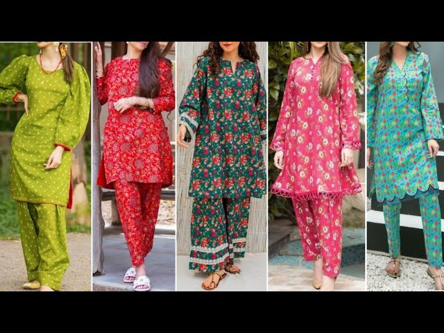 🦋Simple two piece dress design🌿two piece dress design for girl/simple  pakistani dress/co ord set - YouTube
