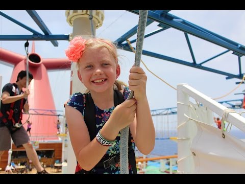 Sky Ropes Course on Top of Cruise Ship