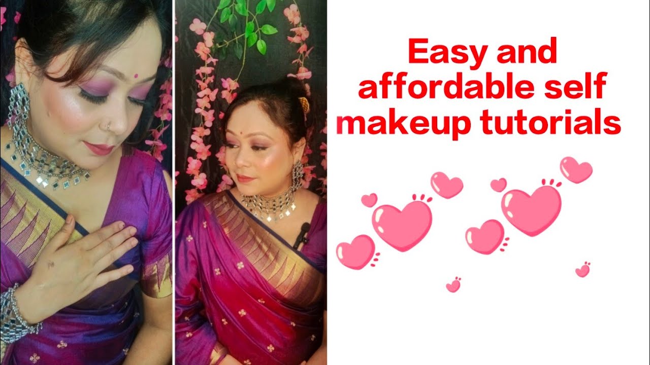 Step by step self makeup tutorial for beginners with affordable product ...
