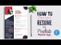 How to Make a Professional Resume Design | Create CV Design in Android | Pixellab | Graphic Design