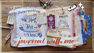 Tea Tasting🫖 #junkjournaljuly DAY 19: Interactive - Junk Journal with Me