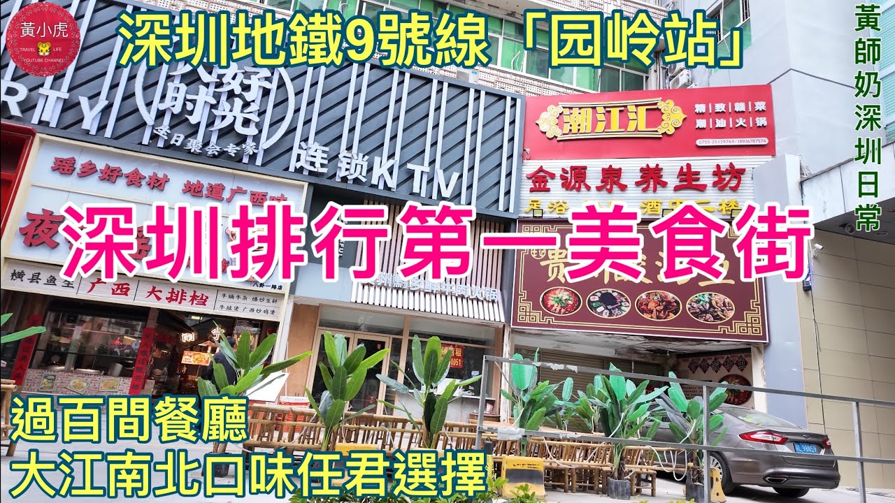 深圳地鐵9號線园岭站｜深圳排行第一美食街｜過百間餐廳 大江南北口味任君選擇｜潮汕美食｜黃師奶深圳日常￼