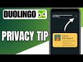 How To Turn Off Tracking and Personalization for Advertising on Duolingo