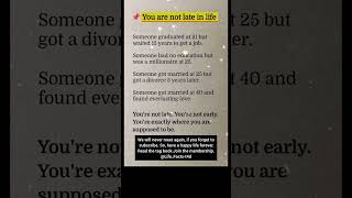 Famous You're not late in life/Creepy Truths About Life #shorts Profile