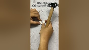 Hướng dẫn lắp đặt móc treo kệ gỗ Dola Home không cần khoan đục từ A-Z bằng phương pháp đóng đinh.