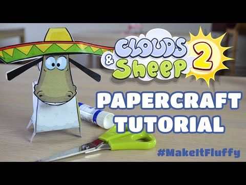 Clouds u0026 Sheep 2 Papercraft Tutorial