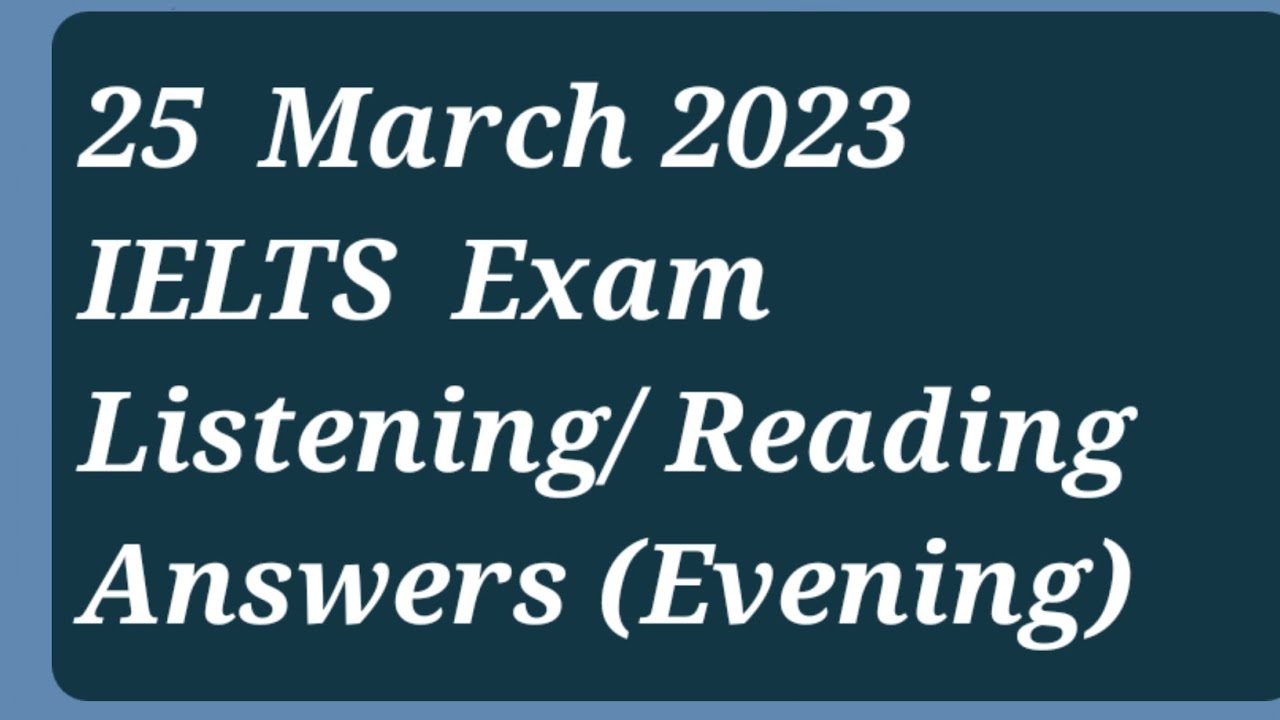 25 march Reading Answers 