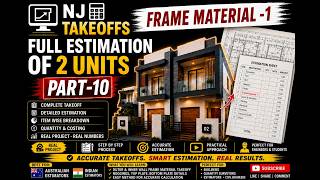 FULL FRAME MATERIAL TAKEOFF &amp; ESTIMATION | OUTER + INNER WALLS | NOGGINGS | PART-10 | AUSTRALIA