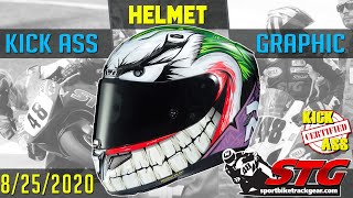 STG Kick Ass Helmet Graphic of the Week 8/25/2020 | Sportbike Track Gear