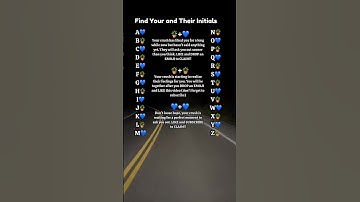 FIND YOUR AND THEIR INITIALS #shorts #love #initials #soulmate