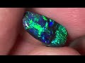 Stunning australian black opal gemstone from the mulga field of grawin