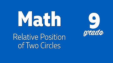 Math 9 | Relative Position of Two Circles