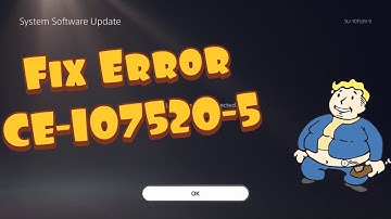 How To Fix PS5 Error CE-107520-5 - Please Install The Latest System Software