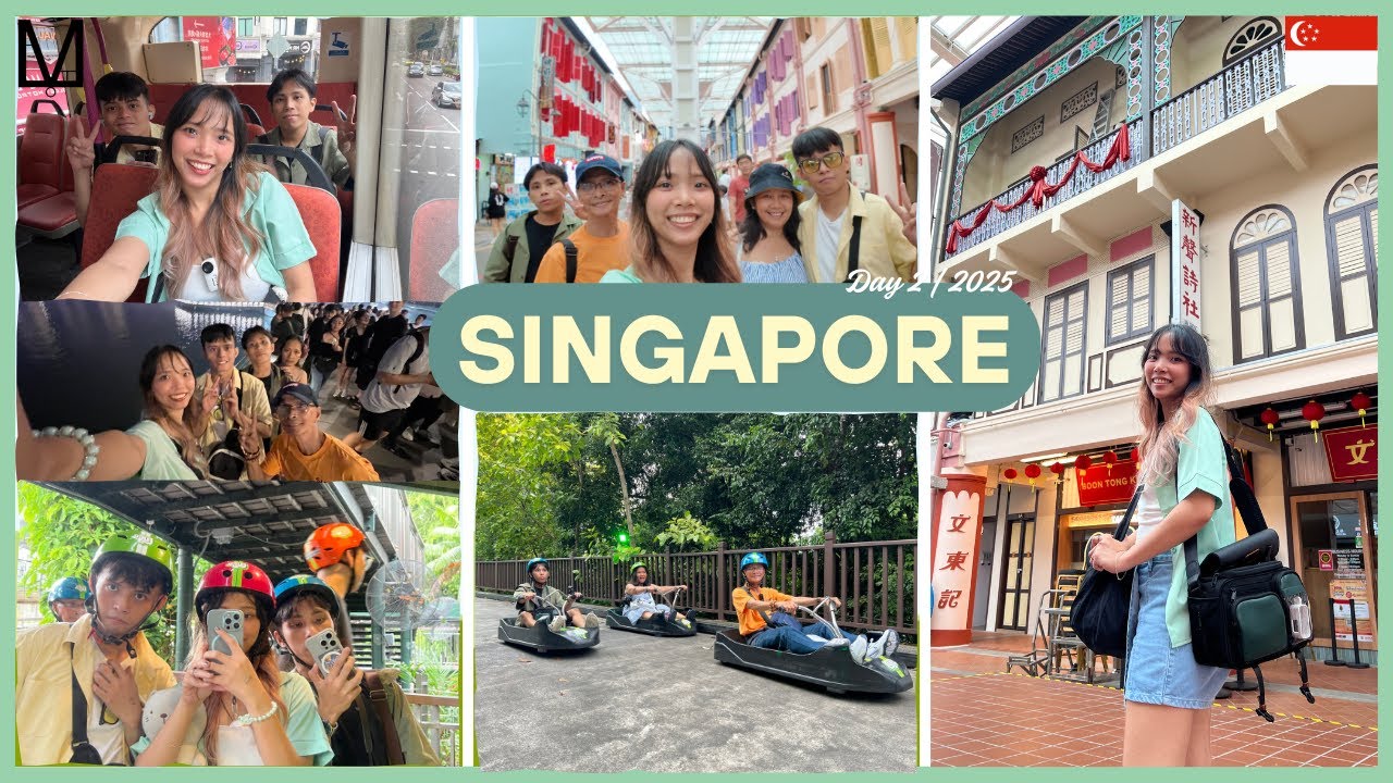 Day 2 Singapore: Maxwell Food Centre, Chinatown, Skyline Luge, Merlion, Suntec City | 🇸🇬 2025